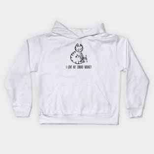 I Love My Chunky Monkey - Cat Kids Hoodie